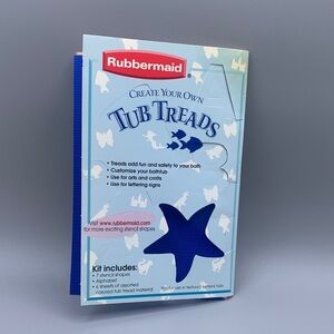 2002 Rubbermaid Creat a your Own Tub Treads Stencils Alphabet 6 Sheets Tub Tread